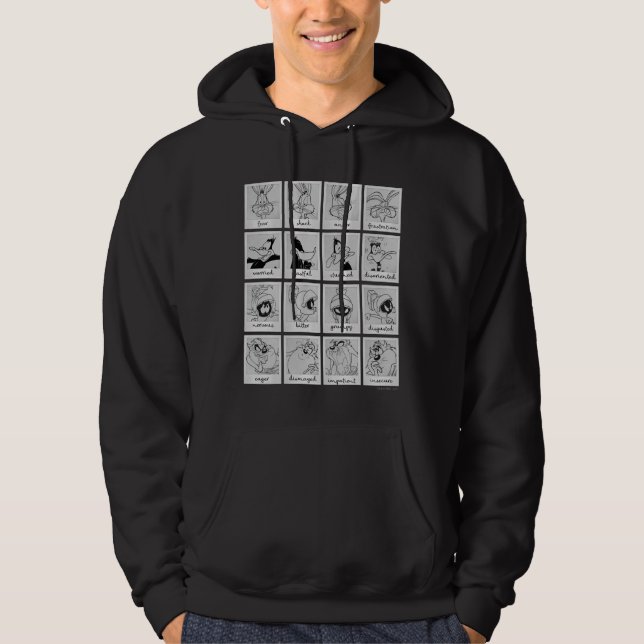 Sudadera Gráfico de emoción de caracteres LOONEY TUNES™ (Anverso)