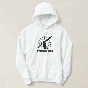 Sudadera gráfico de espada de la libertad