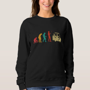 Sudadera Gráfico de evolución para golfistas que aman jugar