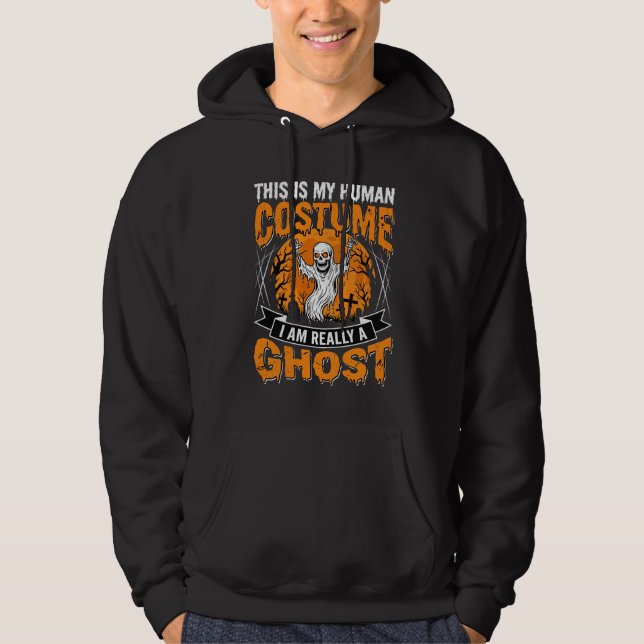Sudadera Gráfico de Fantasma Esqueleto Disfraz Humano de Ha (Anverso)
