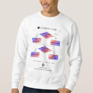 Sudadera Gráfico de flujo de escorpión - Humor divertido de