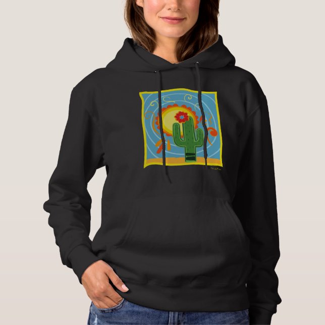Sudadera Gráfico de Frida Kahlo Cactus (Anverso)