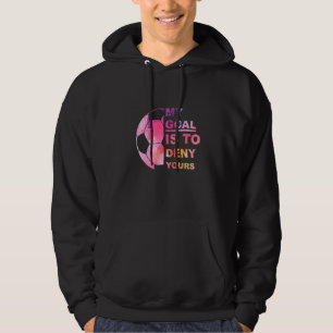 Sudadera Gráfico de fútbol para mi objetivo es negar tu equ
