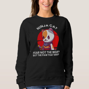 Sudadera Gráfico de guerrero Ninjas Karate, gato Ninja