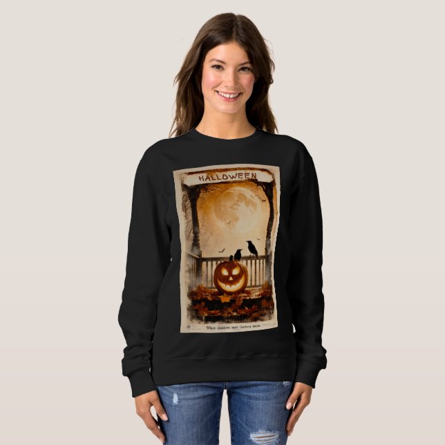 Sudadera Gráfico de Halloween - Estética Poster de los años (Anverso completo)