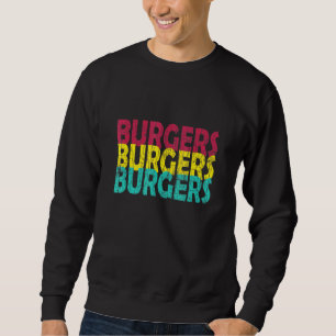 Sudadera Gráfico de hamburguesas Cheeseburger