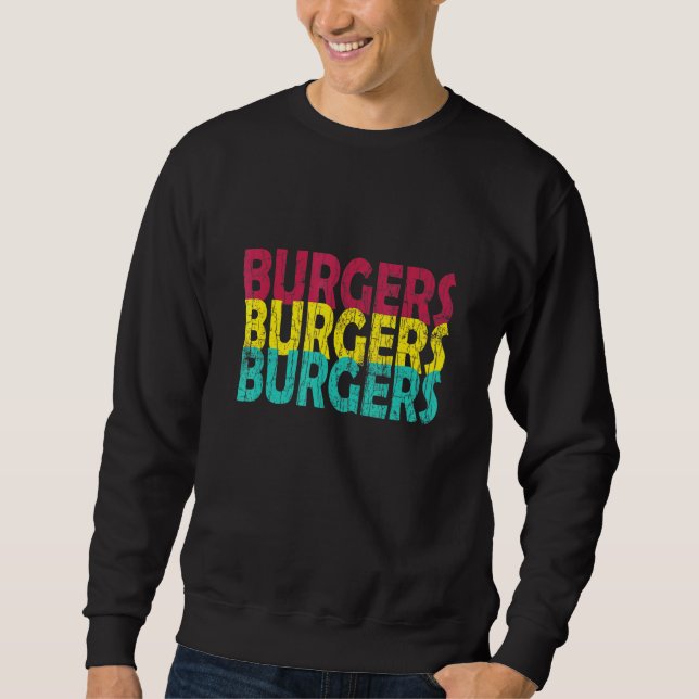Sudadera Gráfico de hamburguesas Cheeseburger (Anverso)