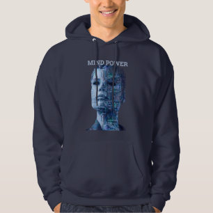 Sudadera gráfico de IA futurista Cyberpunk MIND POWER