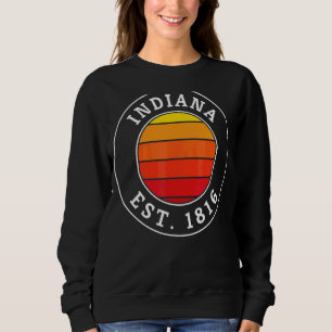 Sudadera Gráfico de Indiana Retro Sunset