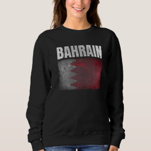 Sudadera Gráfico de la bandera de Bahréin angustiado para h