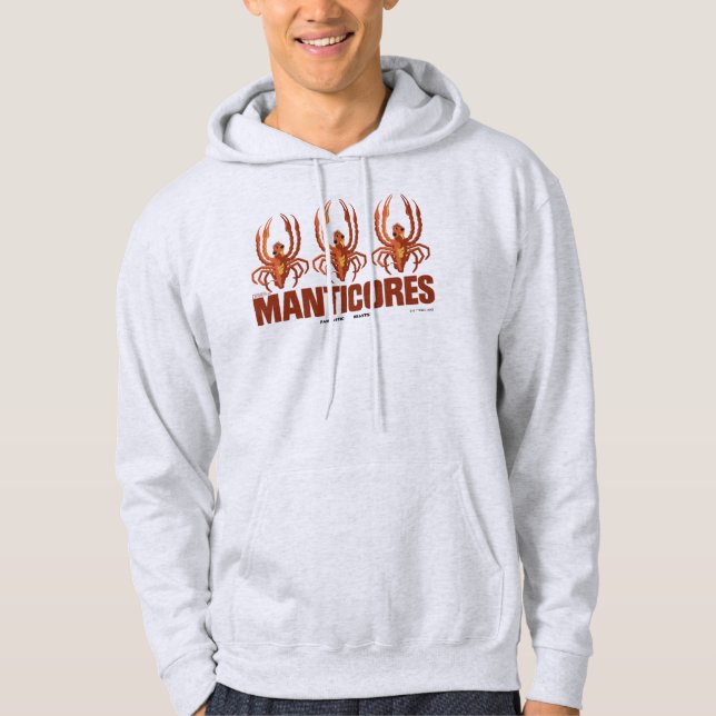 Sudadera Gráfico de la cosecha de manticores de bebés (Anverso)