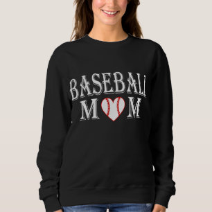 Sudadera Gráfico De Madres De Béisbol Para Madres Deportiva