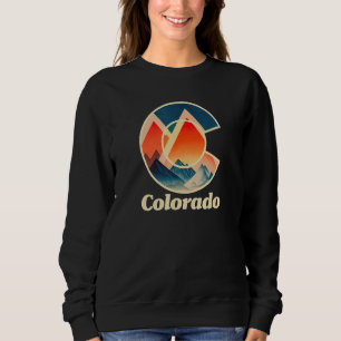 Sudadera Gráfico de montaña y naturaleza de Colorado