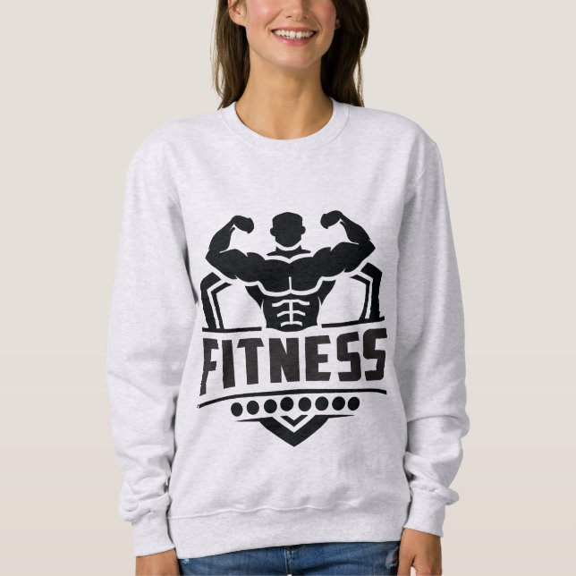 Sudadera Gráfico de motivación para el fitness | Vida fuert (Anverso)