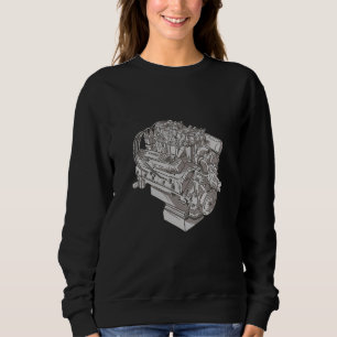 Sudadera Gráfico De Motor Para Ingeniería