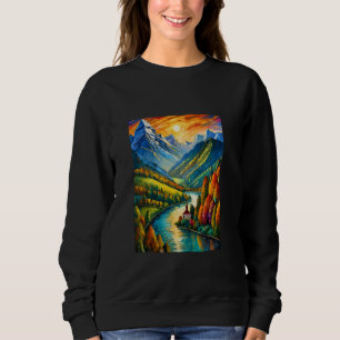 Sudadera Gráfico de Novedad de Ilustracion de pintura de la