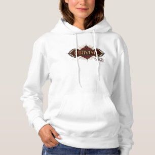 Sudadera Gráfico de ortografía obliviana de arte rojo y o