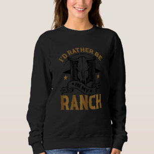 Sudadera Gráfico De País Para Mujeres Y Chicas Cowgirl 10