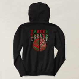 Sudadera Gráfico de patrón de anatomía cerebral de psicolog