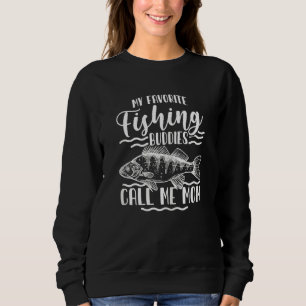 Sudadera Gráfico De Pesca Para Mujeres Y Madres Pescadoras