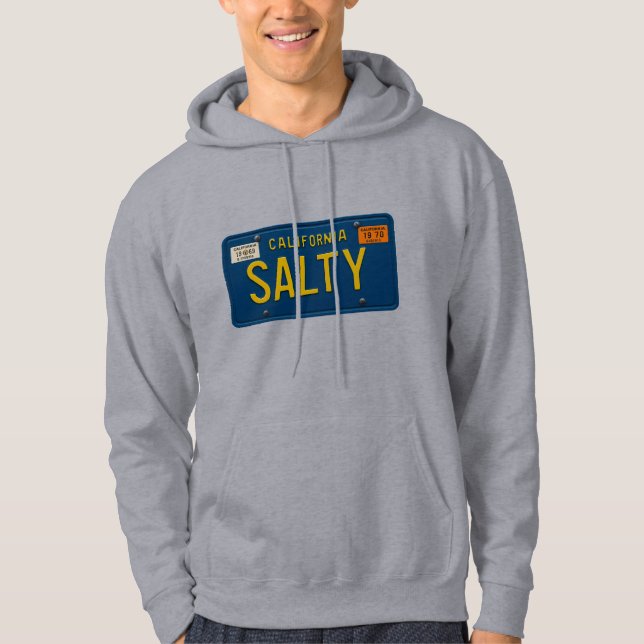 Sudadera Gráfico de Placa de Matrícula de California Retro  (Anverso)