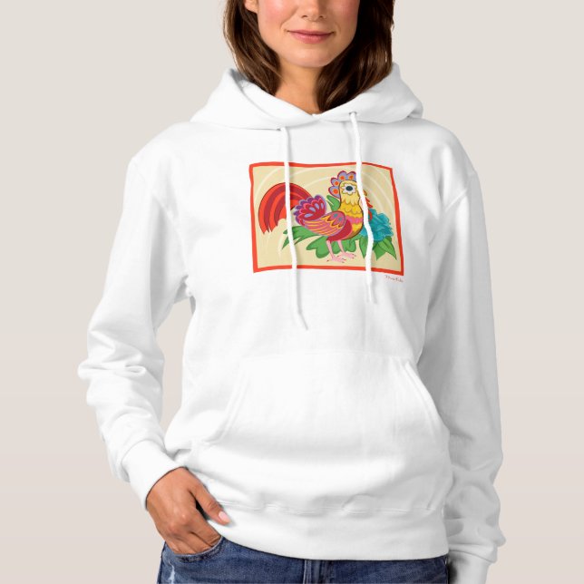 Sudadera Gráfico de pollo Frida Kahlo (Anverso)