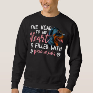 Sudadera Gráfico De Rottweiler Road To My Heart Dog Owner