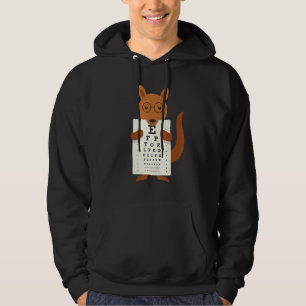 Sudadera Gráfico de sangría de diagrama ocular canguro