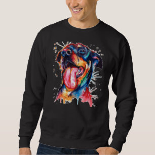 Sudadera Gráfico de tatuaje digital Rottweiler
