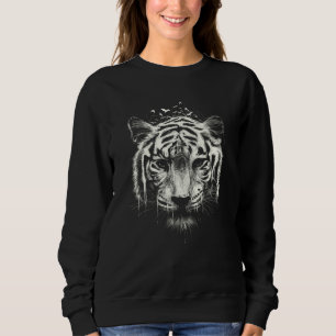 Sudadera Gráfico de Tigre de Bengala Naturaleza Animal Vida