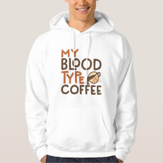 Sudadera Gráfico de tipo de sangre de café para regalo de a