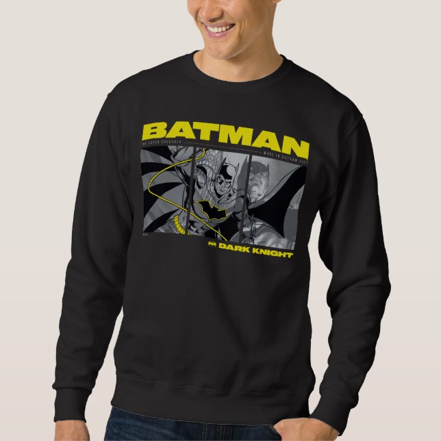 Sudadera Gráfico de tres paneles de comic Batman (Anverso)
