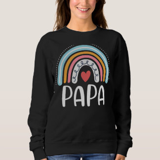 Sudadera Gráfico del arcoiris de la familia de papá para ho