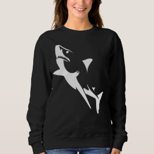 Sudadera Gráfico Del Ataque De Tiburón Jaws Y Playa De Vera