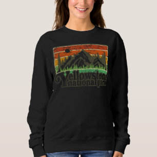 Sudadera Gráfico del Parque Nacional de Yellowstone Antigua