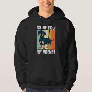 Sudadera Gráfico del perro retro Wiener Dachshund Weiner
