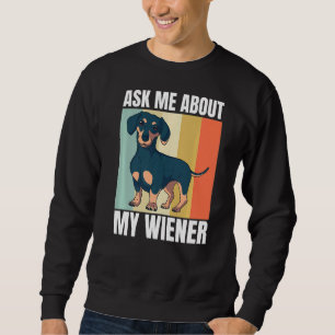 Sudadera Gráfico del perro retro Wiener Dachshund Weiner