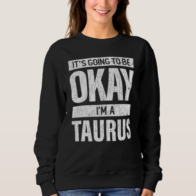 Sudadera Gráfico del Rótulo Taurus Zodiac (Anverso)