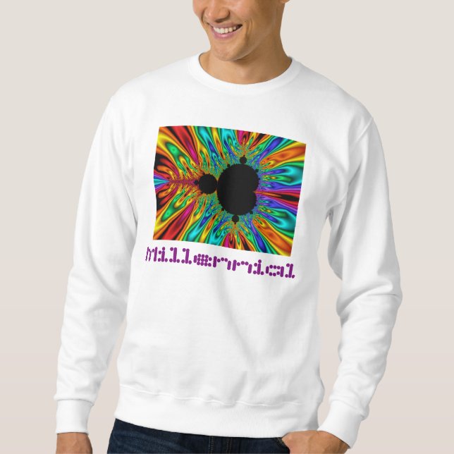 Sudadera Gráfico determinado de Mandelbrot (Anverso)