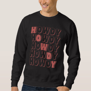 Sudadera Gráfico occidental de Howdy Rodeo Retro