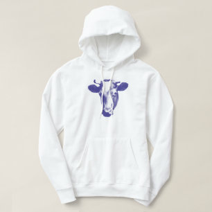 Sudadera Gráfico púrpura de la vaca del arte pop