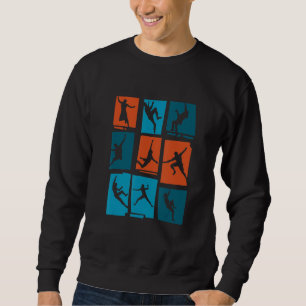 Sudadera Gráfico Retro Escalador En Roca Bouldering Climber
