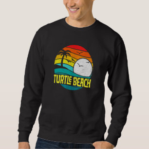 Sudadera Gráfico Retro Turtle Beach Sun Surf 80s