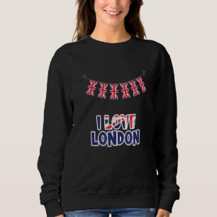Sudadera Gráfico Retro Vintage Me encanta la ciudad de Lond