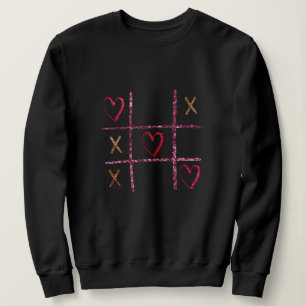Sudadera Gráfico Tic Tac Tac Te purpurina XOXO Valentines