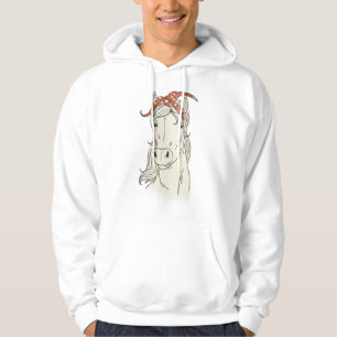 Sudadera Gráficos de bandana de caballo a caballo divertido