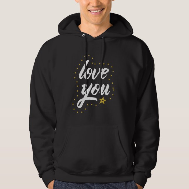 Sudadera Gráficos de correspondencia personalizada para par (Anverso)