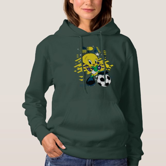 Sudadera Gráficos de fútbol del equipo de Brasil TWEETY™ (Anverso)