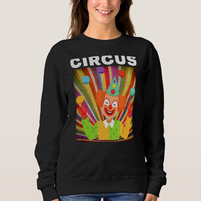 Sudadera Gráficos De Payaso Circus Para Fiesta De Circo (Anverso)