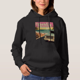 Sudadera Gráficos de vacaciones retro de playa de Destin De